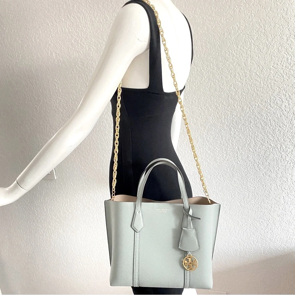 Tory Burch light blue small tote